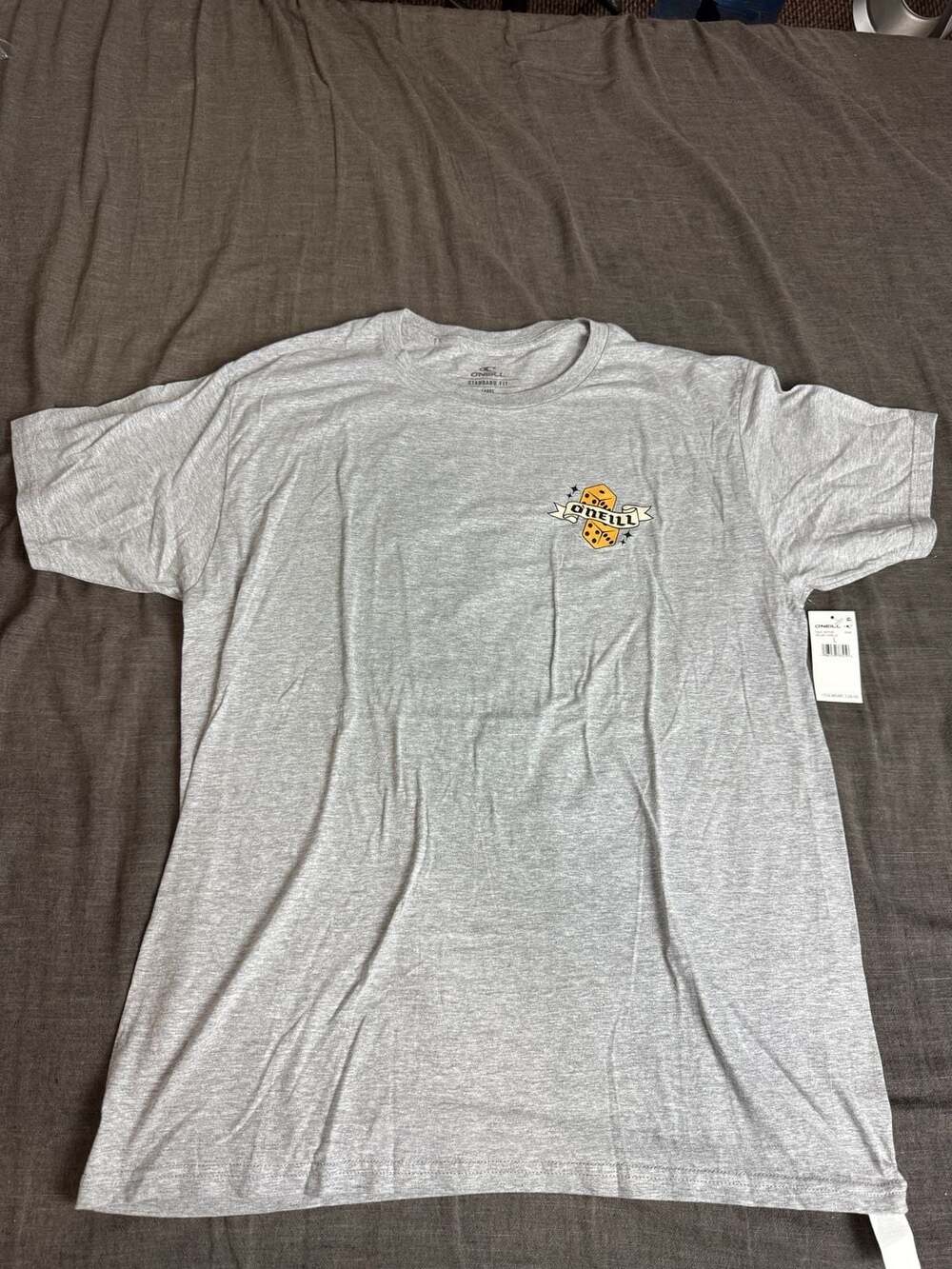 O'Neill Vegas Shield Men's Heather Grey Graphic T-Shirt - Large